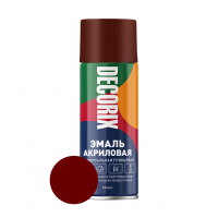 Эмаль аэрозольная Decorix глянцевая, коричневый 520 мл