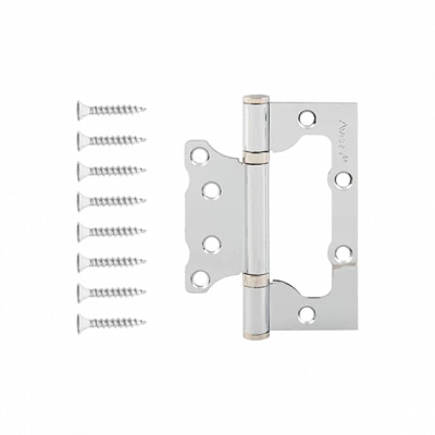 Петля без врезки Avers 100х75х2,5-В2-CR,хром