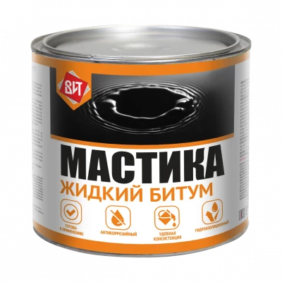 Мастика битум жидкий ВИТ 1,6кг