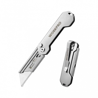 Нож складной мини из нержавеющей стали WORKPRO WP211016