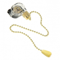 Выключатель для бра, с цепочкой, золото 