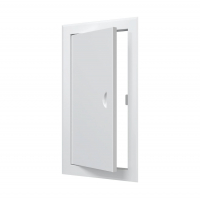 Лючок металлический 20х40 см с ручкой, белый (ЛТ2040М)