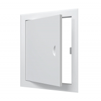 Лючок металлический 25х30 см с ручкой, белый (ЛТ2530М)