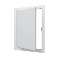 Лючок металлический 30х40 см с ручкой, белый (ЛТ3040М)