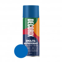 Эмаль аэрозольная Decorix глянцевая, синий 520 мл