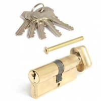 Цилиндровый механизм (личинка)  80 мм Apecs SC-80-Z-C-G ключ/вертушка,золото