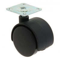 Опора колесная ø40 мм с площадкой пластмассовая