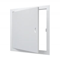 Лючок металлический 40х40 см с ручкой, белый (ЛТ4040М)