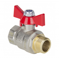 Кран шаровой Tebo 1/2" бабочка г/ш