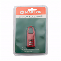 Замок навесной Marlok CL-510А кодовый, красный