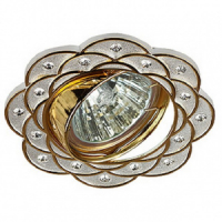 Спот Эра KL38А GD/SL золото/серебро