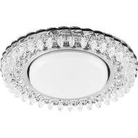 Спот Feron CD4020 прозрачный/хром, с подсветкой