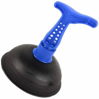 Вантуз конусный с пластиковой ручкой 120 мм