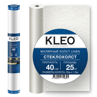 Стеклохолст малярный Kleo Linen 40 г/м2 (1х25 м)