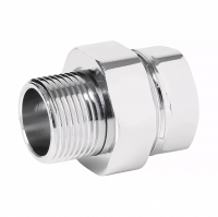 Американка для полотенцесушителя прямая 1" гайка/штуцер, хром