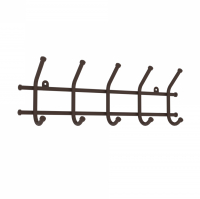 Вешалка настенная Норма-5 крючков, коричневый