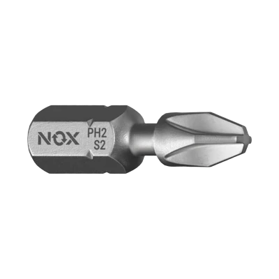 Бита Nox Strong PH2 х 25 мм для ударного шуруповерта 2 шт (336225-2)