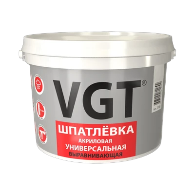 Шпатлевка акриловая универсальная, VGT  (7,5 кг)