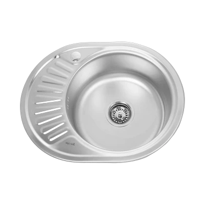 Мойка врезная Sinklight N5745 08/180 мм правая, глянцевая
