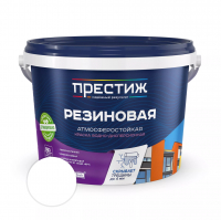 Краска водно-дисперсионная Престиж <b>Резиновая</b> База А, белая 10 кг