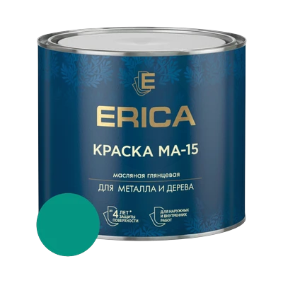 Краска масляная Erica МА-15, бирюзовая 1,8 кг