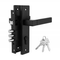 Замок врезной Palidore LHS6237-202 Black, 3 ключа