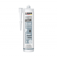 Клей монтажный Zigger White Decor акриловый для декора, белый 400 г