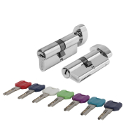 Цилиндровый механизм (личинка) Punto MaxPro 7002Knob 60mm (25+10+25) CP хром с вертушкой
