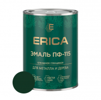 Эмаль алкидная ПФ-115 Erica, зеленый 0,8 кг