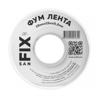 Лента-фум Sanfix 19 мм х 15 м
