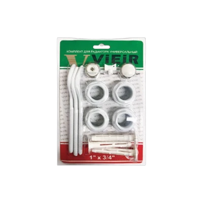 Набор для радиатора Vieir VR13B,3/4" + 3 кронштейна 