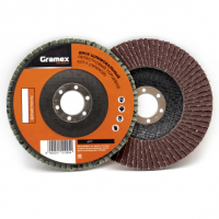 <b>Круг</b> шлифовальный лепестковый Gramex P80 125х22,2 мм КЛТ-1 (006595)