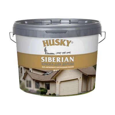 Краска акриловая Husky Siberian для дерева, база С 2,7 л
