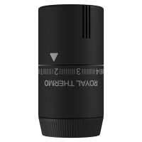Головка термостатическая  Royal Thermo Design жидкостная M30x1,5 (Черный soft touch)