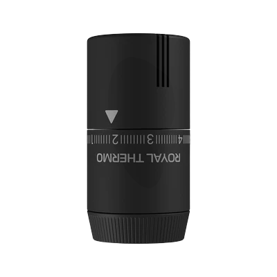 Головка термостатическая  Royal Thermo Design жидкостная M30x1,5 (Черный soft touch)