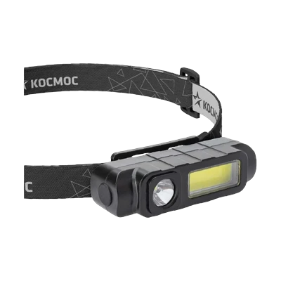 Фонарь Космос КОС510Lit 3Вт LED СОВ налобный, USB-шнур