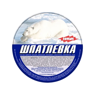 Шпатлевка на основе ПВА НИОМ (0,8 кг)