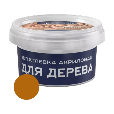 Шпатлевка Престиж по дереву акриловая, махагон 0,3 кг