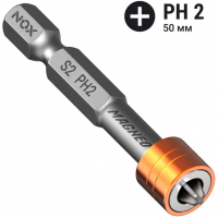 Бита NOX Magneo PH2 50 мм с магнитной насадкой