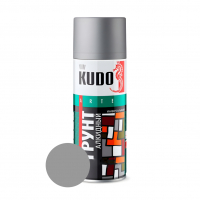 Грунт аэрозольный Kudo KU-2001 алкидный универсальный, серый 520 мл