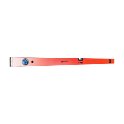 Уровень Gramex SL-10 1000 мм строительный, 3 глазка 1 зеркальный (017397)