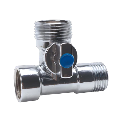 Кран 3-х проходной Vieir VER343X 1/2"х3/4"х1/2", хром