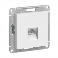 Розетка Schneider Electric AtlasDesign RJ45 скрытой установки без рамки, белый (ATN000183)