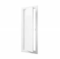 Лючок металлический 20х60 см с ручкой, белый (ЛТ2060М)