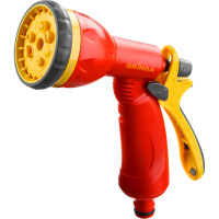 Пистолет-распылитель пластиковый, 8-позиционный, Grinda