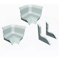 Фурнитура для бордюра на плитку для ванны ПВХ, цвет: белый