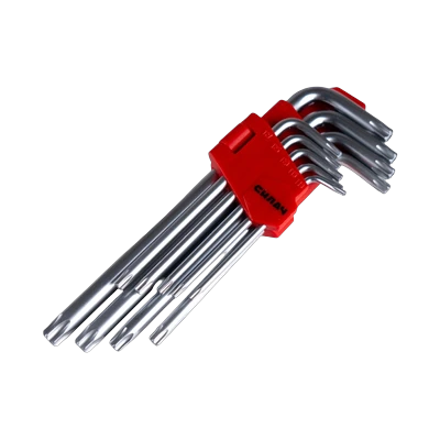 Набор имбусовых ключей Силач TORX Т10-Т50 удлиненные, 9 шт (029226)