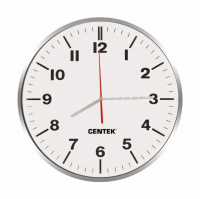 Часы настенные Centek CT-7100 белый/хром 