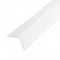 Угол отделочный ПВХ 15х15 мм 2,7 м, Ясень белый