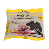 Восковые брикеты Nadzor от мышей и крыс 100 г